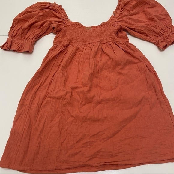 Billabong perfect paradise babydoll dress NWT peach color size medium - Picture 7 of 9